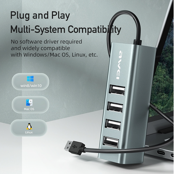 Awei CL-122T Type-C Extender Docking Station