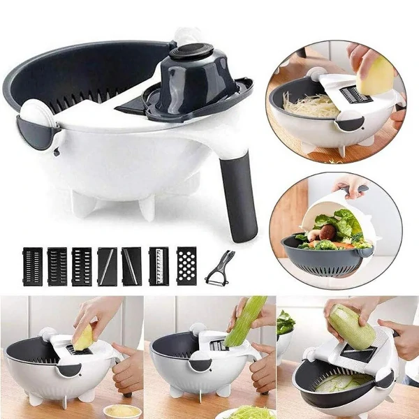 Multifunctional 9 in 1 Vegetable Slicer