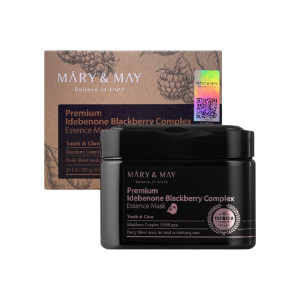 Mary & May Premium Idebenone Blackberry Complex Essence Mask 400g 20 EA (Korea)