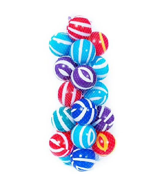 Double Colored Plastic Kids Ball 50 pcs
