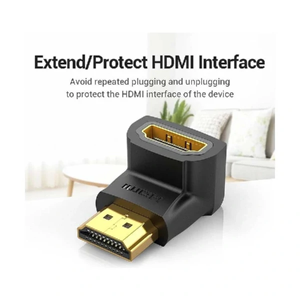 Vention AIOB0 HDMI Male to Female Black Converter