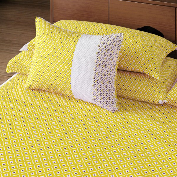 Regal Bed Sheet-308 (Yellow Barfi)