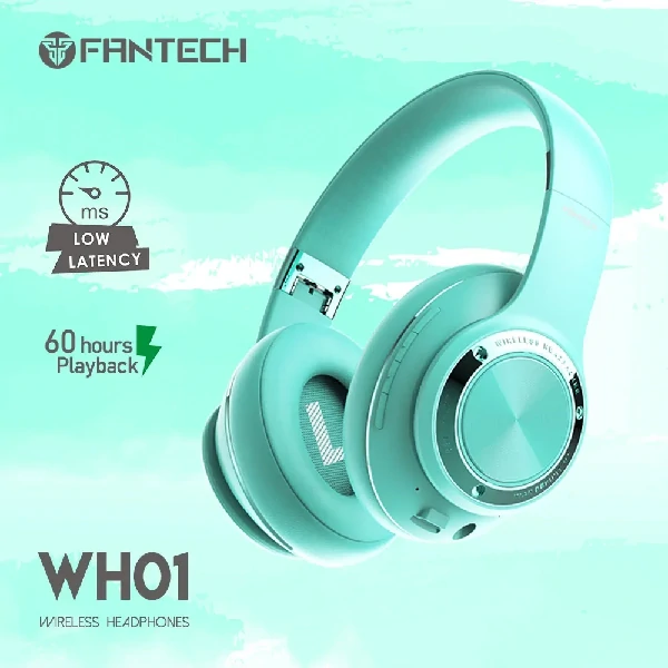 Fantech WH01 Mint Edition Stereo Bluetooth Wireless Gaming Headphone
