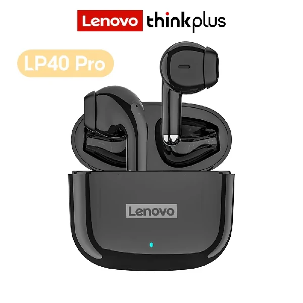 Lenovo LP40 Pro TWS Wireless Earphones – Black Color