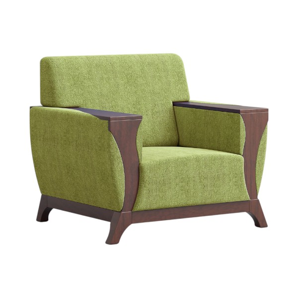 Regal Wooden Single Sofa-Rome ROME-SSC-347-3-1-20(FABRIC-SF-2121)