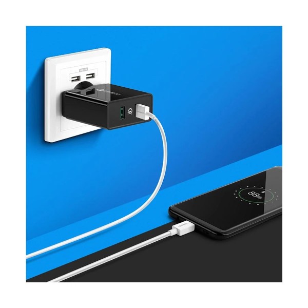 Ugreen CD161 36W Dual USB QC 3.0 Black Charger (2 Pin, EU)