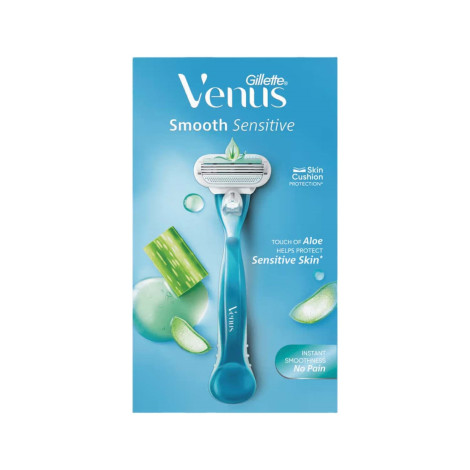 Gillette Venus Smooth Sensitive With Aloe Hair Removal Razor for Women (India)