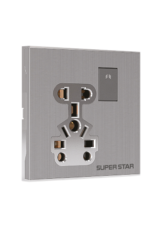 Super Star Silver Line 10 Pin Multi Socket with Switch