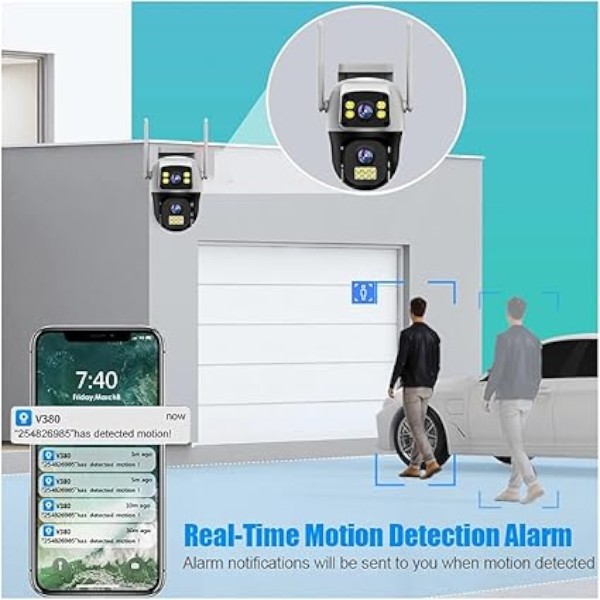 V380 4G Dual Lens Wi-Fi IP Camera
