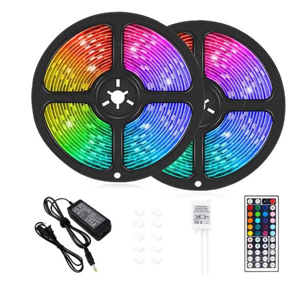 NNK LED Strip Light RGB Waterproof Remote Control Charging For Overall Home Decoration LED light