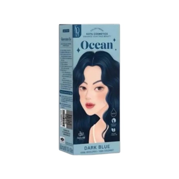 Kota Hair Color Cream Ocean - Dark Blue (Thailand)