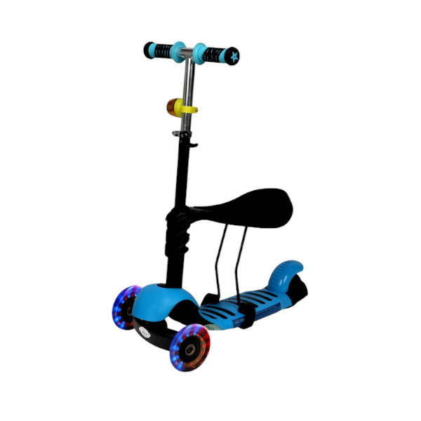 Fun Scooty With Seat - Blue & Black