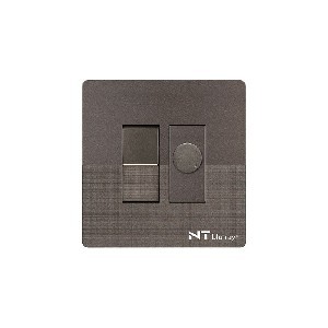 NT blu-ray Chrome Gray 400W Fan Dimmer With Switch