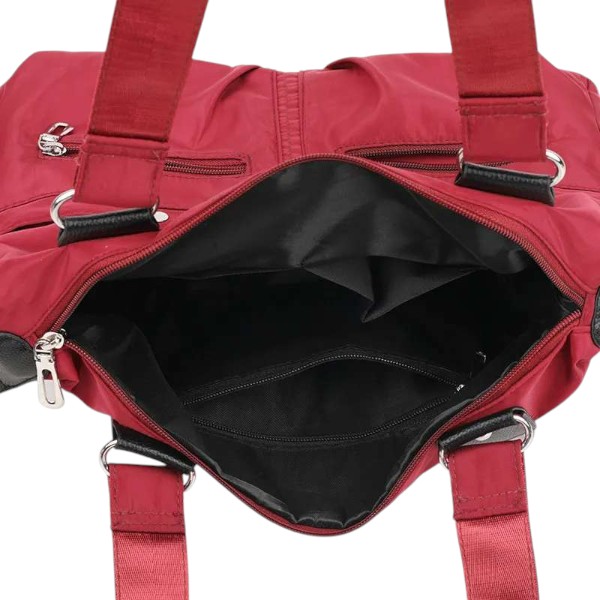 Women's Handbag Solid (Red )