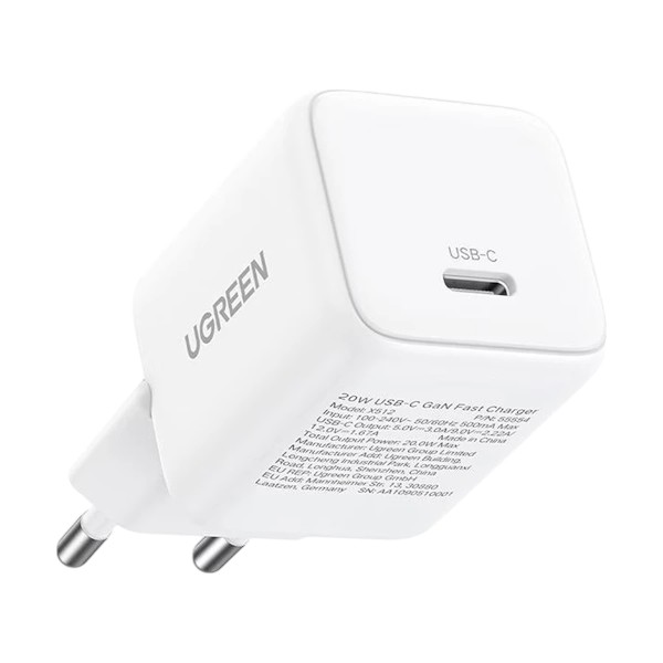 Ugreen X512 USB-C 20W PD GaN White Charger