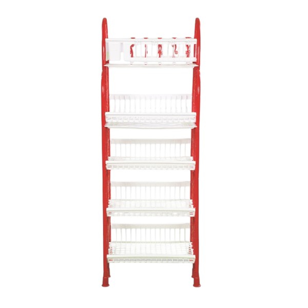 Standard Rack 5-Step Double Tray Red & White