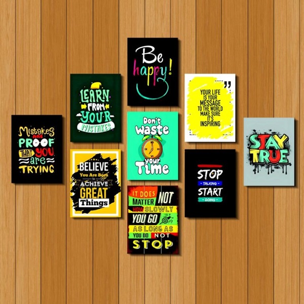 9 Pc Caliography Design