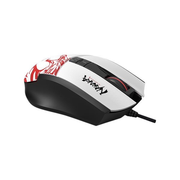 A4tech Bloody L65 Max Naraka Edition Lightweight RGB Gaming Mouse 12,000 CPI Translucent Honeycomb Shell Self Customize RGB Animation