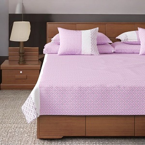 Regal Bed Sheet-311 (Purple Barfi)