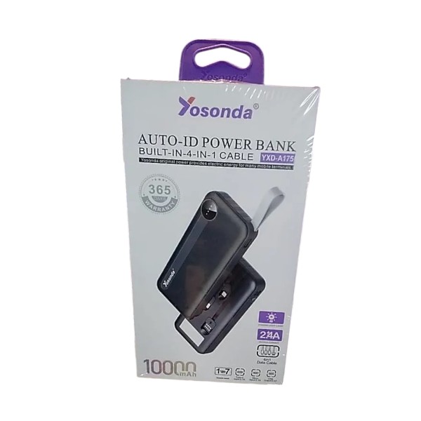 Power Bank YOSANDA Original 10000 mAh 2.4A 4in1 1To 7 A175