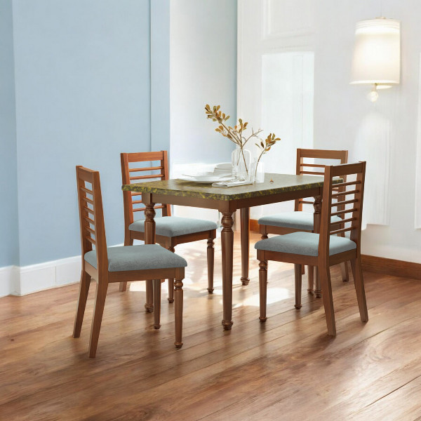 Regal DINING TABLE-EDESSA TDH-341-3-1-20 (4Seater-Aqua Yellow)