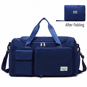 Stylish Large Size Travel & Gym Bag - Blue