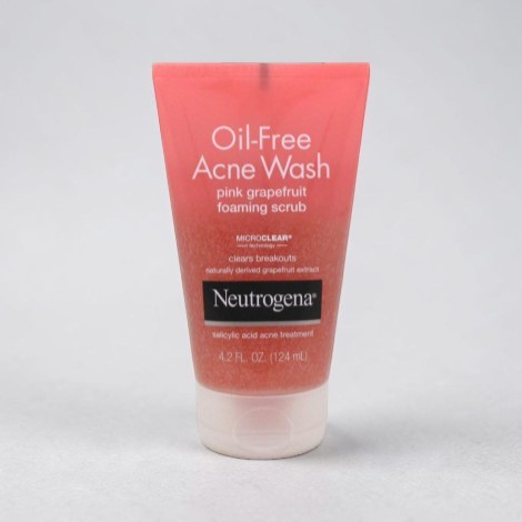 Neutrogena Oil-Free Acne Wash Pink Grapefruit Foaming Scrub 124ml (USA)