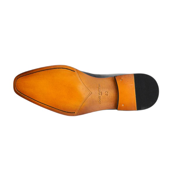 25027-Coffee Formal Genuine Cow leather Alligators with TPR Welted Sole Monk Strap For Men
