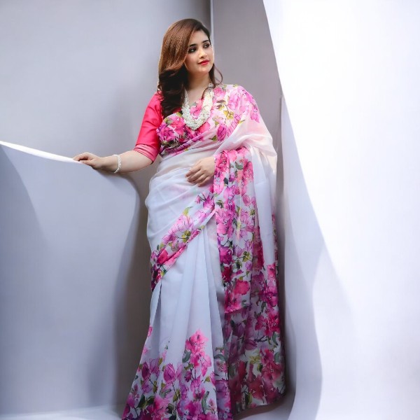 Chanduri Silk New Saree with Blouse Piece