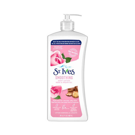 ST.Ives Rose & Argan Oil Smoothing Body Lotion 621ml (USA)