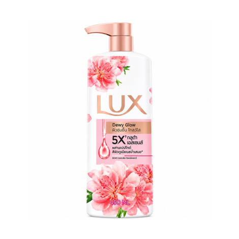 Lux Dewy Glow Dewy Sakura Fragrance Body Wash 450ml (Thailand)