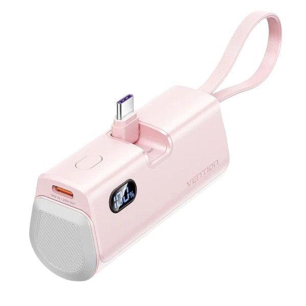 Vention 4800mAh Power Bank 22.5W – Pink