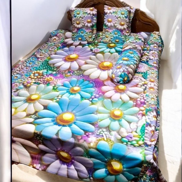 China Premium 3D Design Bed Sheet