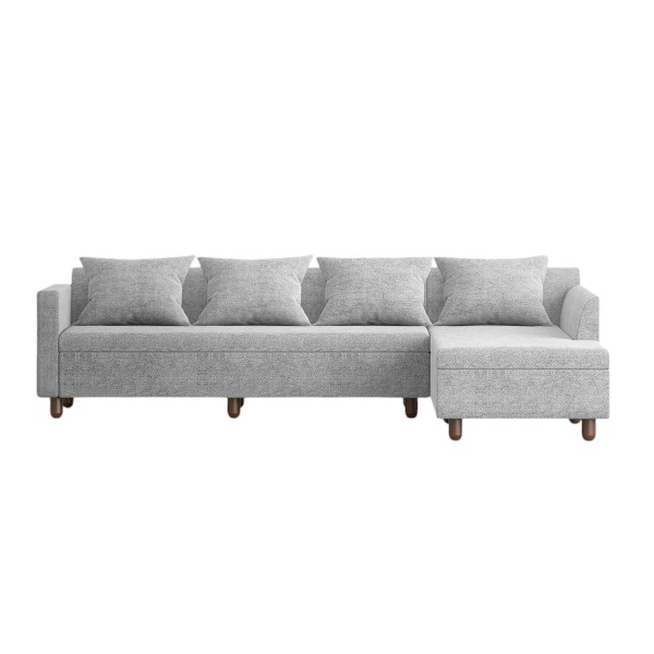 Regal Wooden 5 Seater Sofa-IMPERIAL IMPERIAL-SDC-355-3-1-20(5 SEATER L SHP)FABRIC-2123