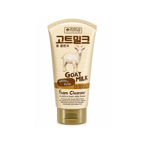 Made in Nature Goat Milk White & Firm Foam Cleanser 100ml (Thailand)