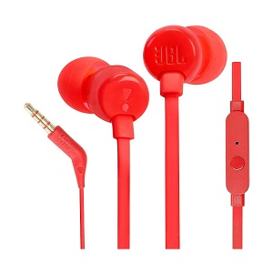 JBL TUNE 110 Wired In-Ear Red Earphone (6 Month Warranty)