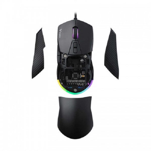 Rapoo V360 USB RGB Backlit Gaming Mouse – Black Color