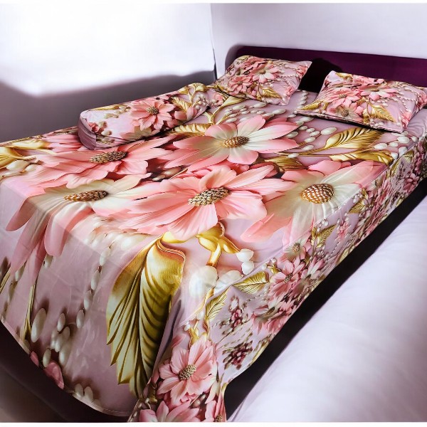 New China Premium 3D Design Bed Sheet