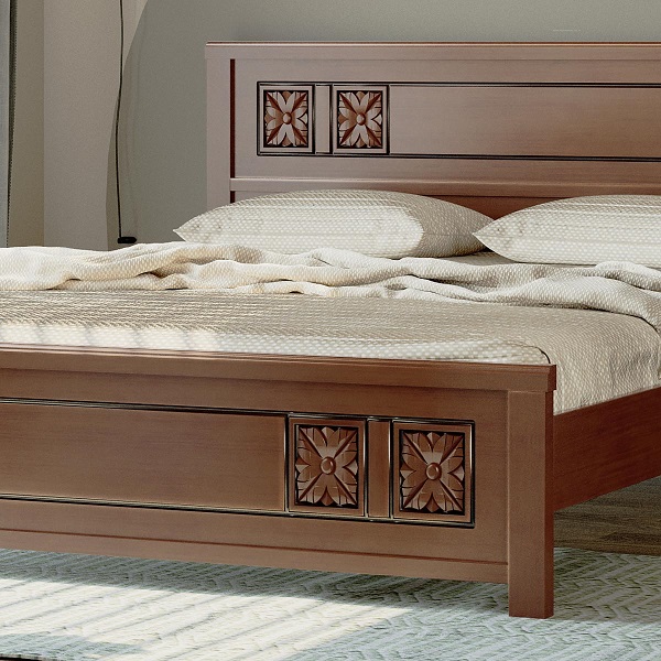 Eden Wooden Double Bed