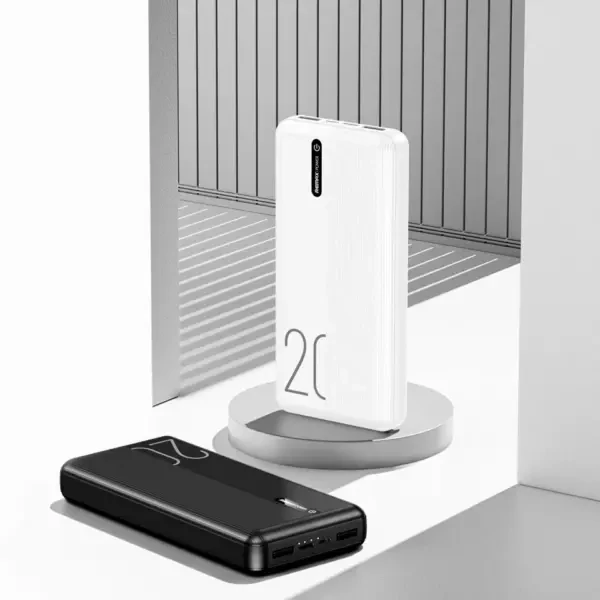 Remax RPP-296 20000mah Fast Charging Power Bank – White Color
