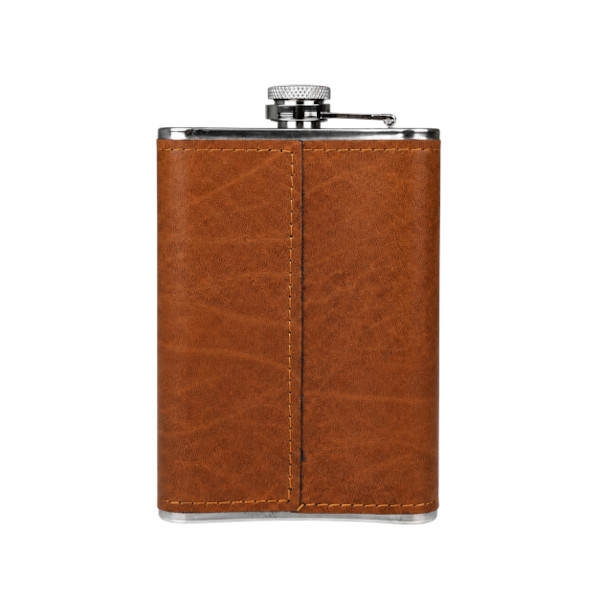 Smart Water Bottle – Premium Leather Wrapped Hip Flask(Any- Colour)