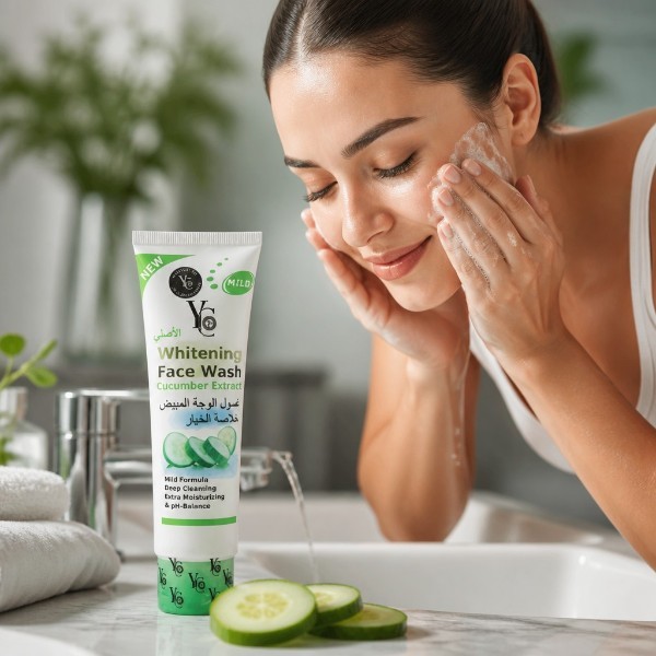YC Whitening cucumber extract face wash 85g (Thailand)