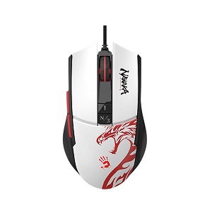 A4tech Bloody L65 Max Naraka Edition Lightweight RGB Gaming Mouse 12,000 CPI Translucent Honeycomb Shell Self Customize RGB Animation