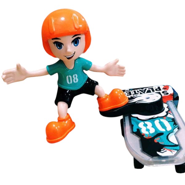 Sliding Plate -Electronic Stunt Skateboard Boy with Music & Light Effect (Multicolor)