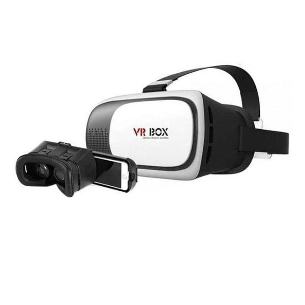 VR BOX 2 Virtual Reality 3D Glasses White and Black