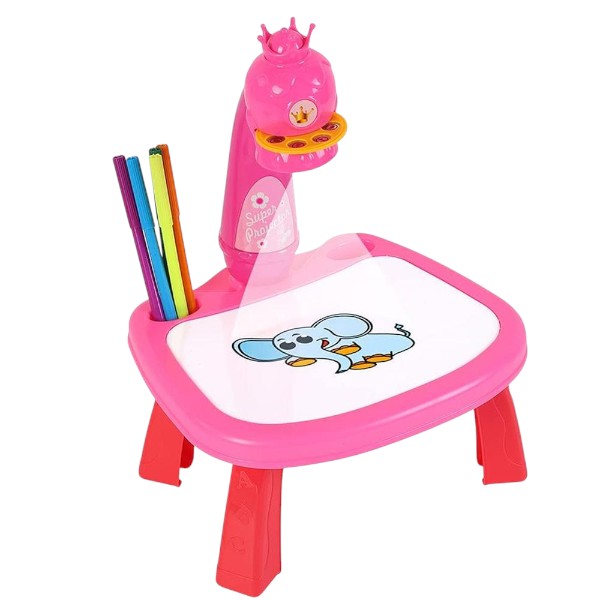 Little Hands Drawing Projector Table for Kids, Trace and Draw Projector Toy with Light