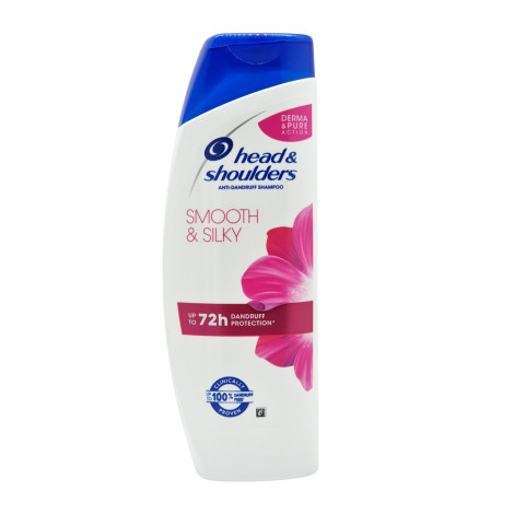 Head & Shoulders Smooth & Silky Up To 72H Dandruff Protection Shampoo 400ml (France)