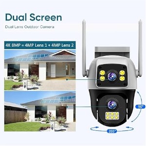 V380 4G Dual Lens Wi-Fi IP Camera