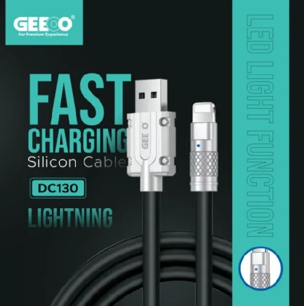 Geeoo DC 130L Silicone Lightning Cable
