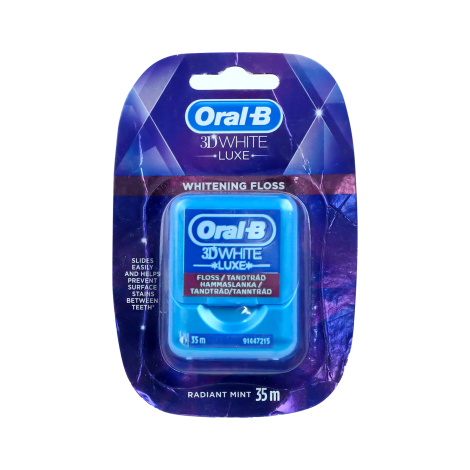 Oral B 3D White Luxe Whitening Floss Radiant Mint 35m (USA)